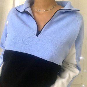 Forever 21 Blue pullover / sweater with zipper